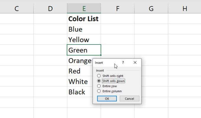 create a drop down list in excel