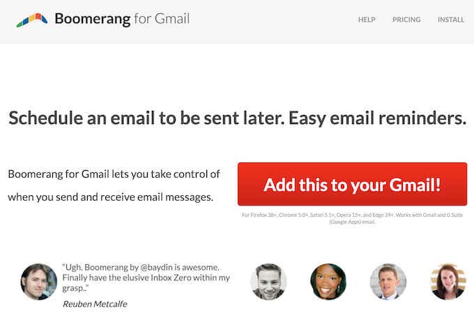 Boomerang for Gmail image