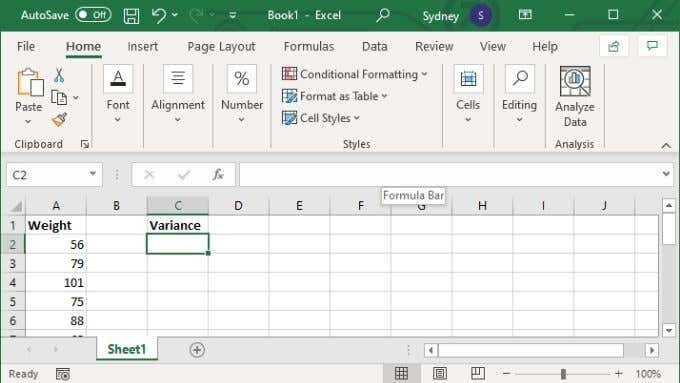 How to Calculate Variance in Excel image