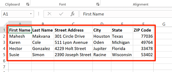 Как печатать адресные этикетки в Excel за шесть шагов?