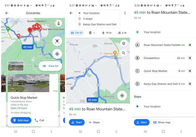 How to Use Multiple Stops in Google Maps - 51