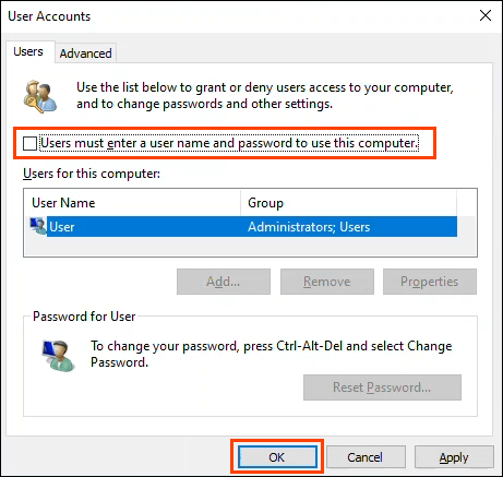 How to Configure Auto Login for Windows 10 Domain or Workgroup PC - 91