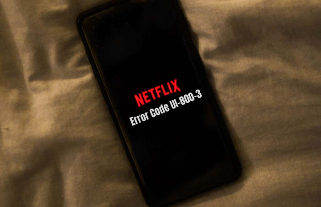 ➤ Como corrigir o código de erro Netflix UI-800-3 🕹