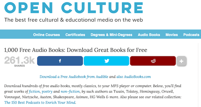 top free audiobook download sites