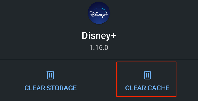 Clear Disney Plus’ App Data image 3