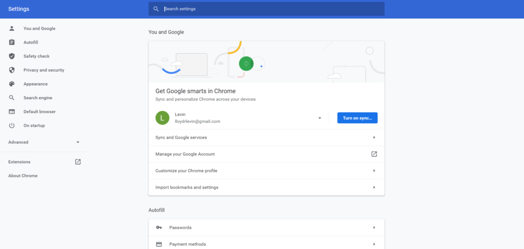 Turn on Google Chrome Sync image 3