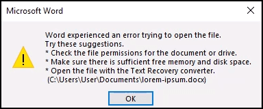 Microsoft Word 2010, 2013 - Methods To Repair Corrupt Word Document