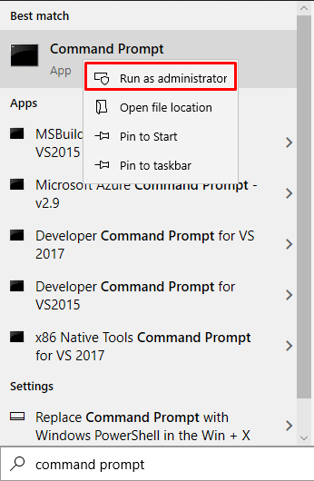 5 command prompt