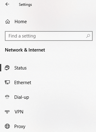 6 Network settings