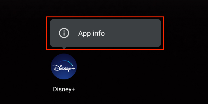 Clear Disney Plus’ App Data image