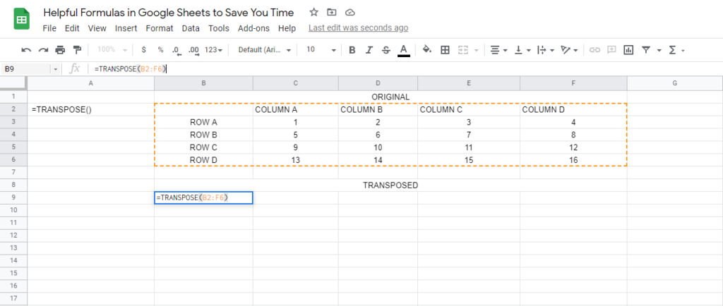 10 Helpful Formulas in Google Sheets to Save You Time image 17