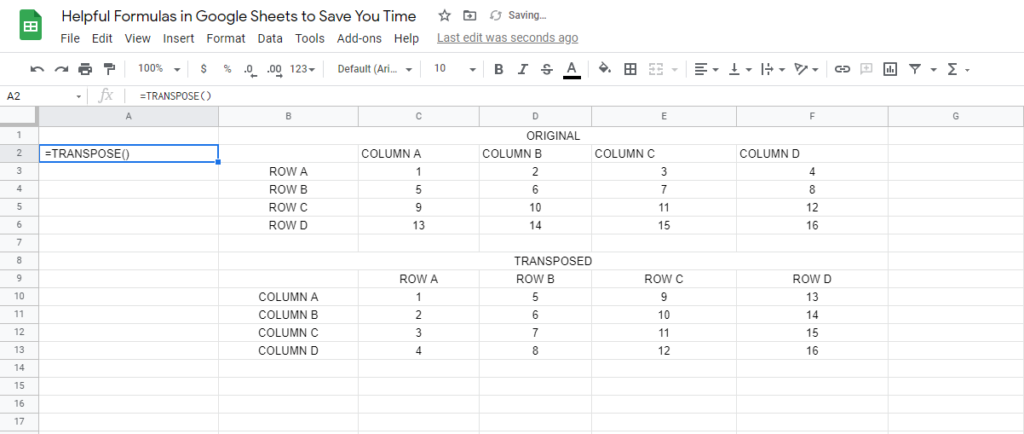 10 Helpful Formulas in Google Sheets to Save You Time image 18