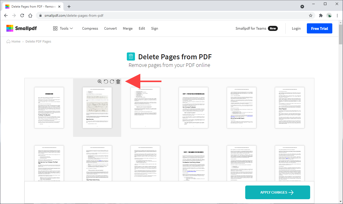 Pdf page remover