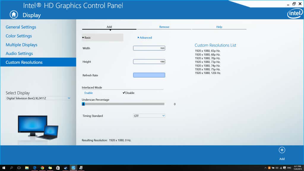 Intel-3 - Online Tech Tips Increase the Refresh Rate in Intel Graphics Settings image 3
