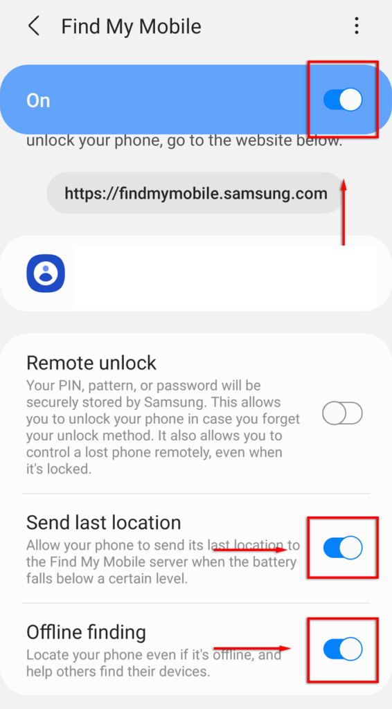 Samsung Find My Mobile image 3