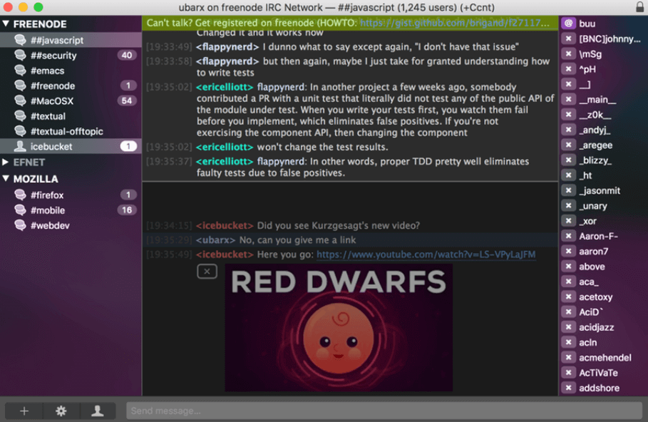 7-textual - Online Tech Tips IRC Clients for macOS image