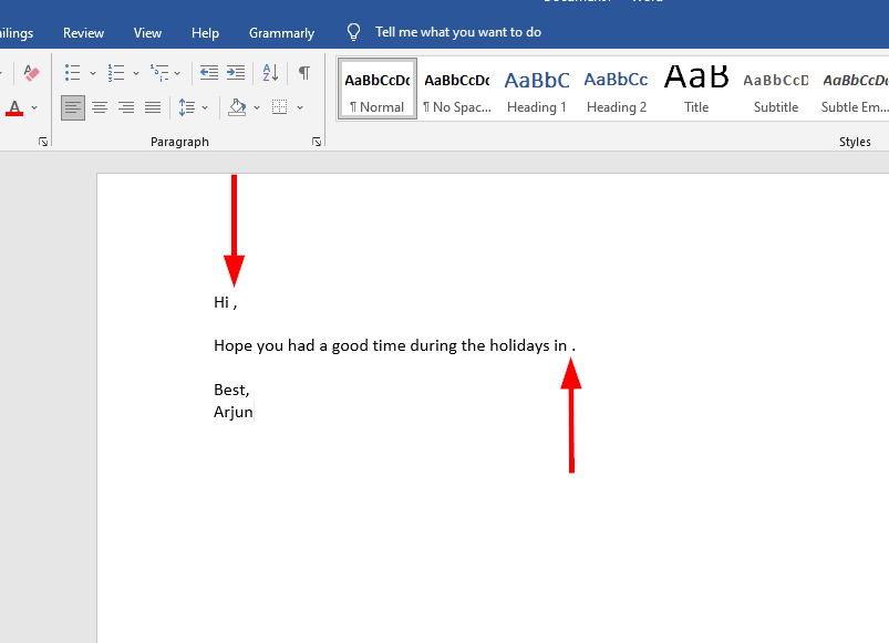 letter format in word - MasterBundles