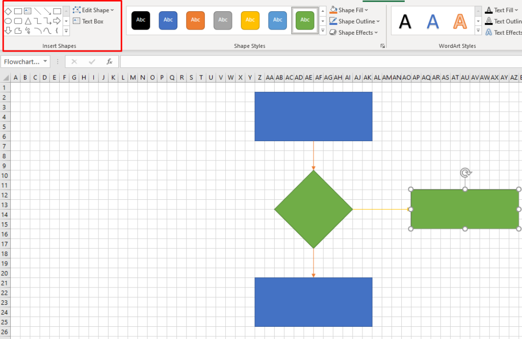 How to Create a Flowchart in Excel with the Shapes Tool image 7