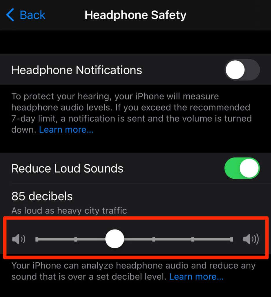 Reduce Loud Sounds in iPhone and iPad image 2