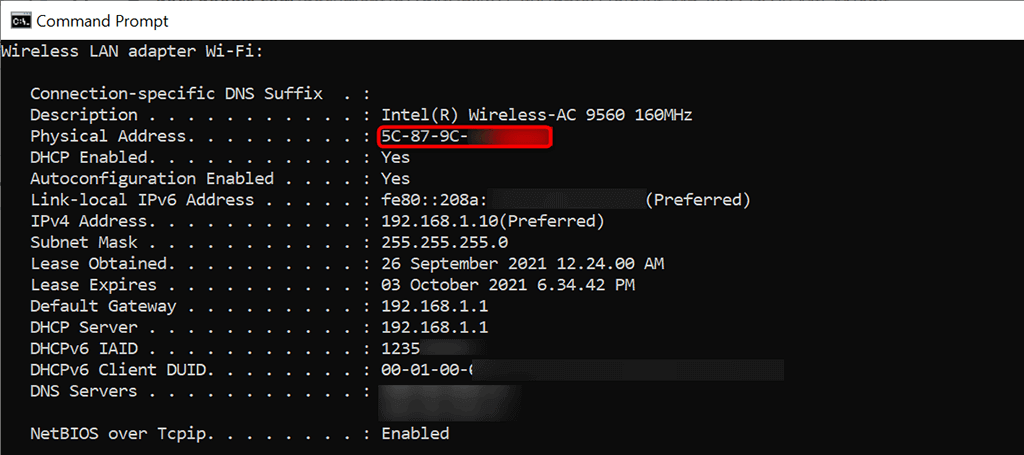 Find Your Network Adapter’s MAC Address image 3