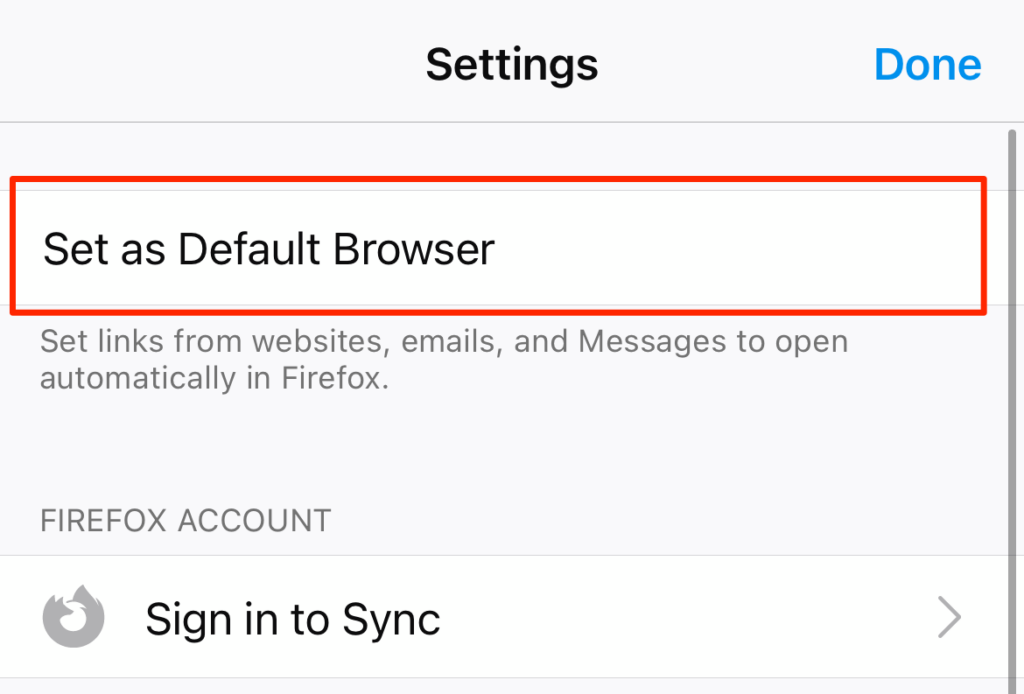 Change Default Browser on iPhone and iPad image 2