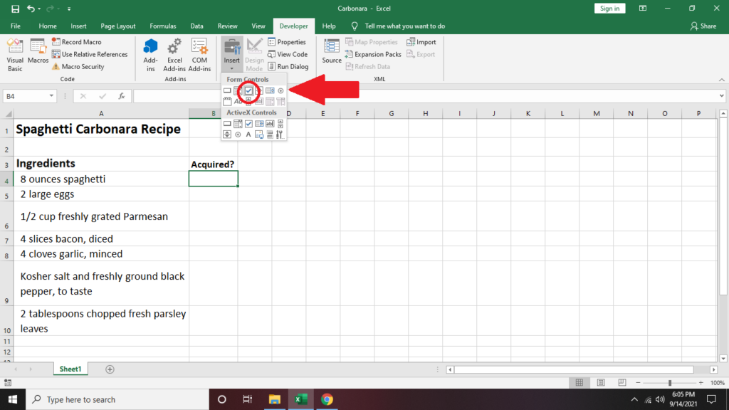 How to Use Checkboxes in Excel image 5