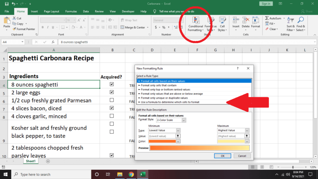 Modify Your Excel Checklist Using Conditional Formatting image