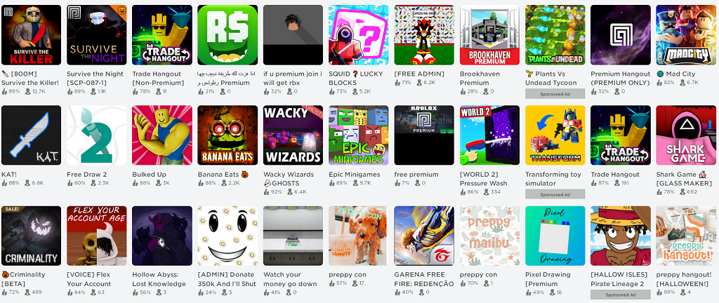 Even More Roblox Games With Premium Benefits (60 Games) 