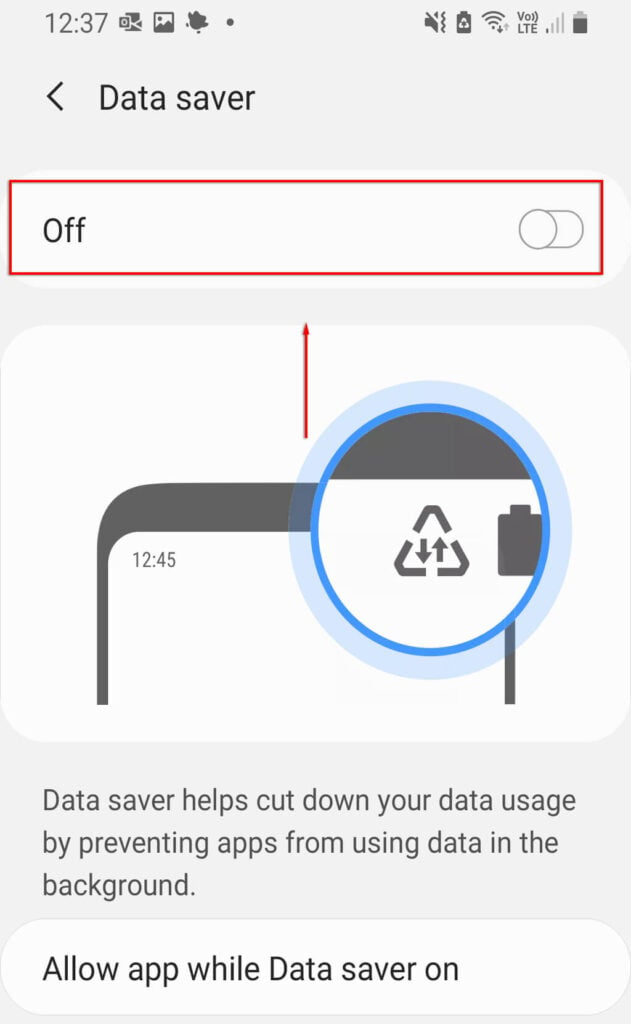 Turn Off Battery Saver image 8