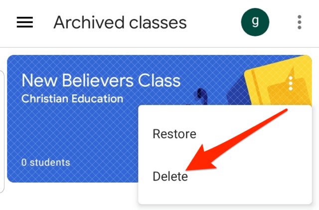 How To Archive or Delete a Google Classroom