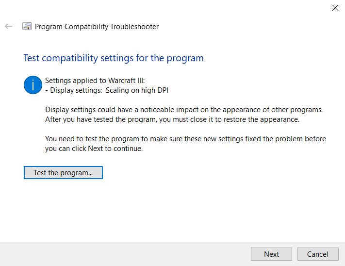 Run Older Programs in Compatibility Mode in Windows 11/10 image 8