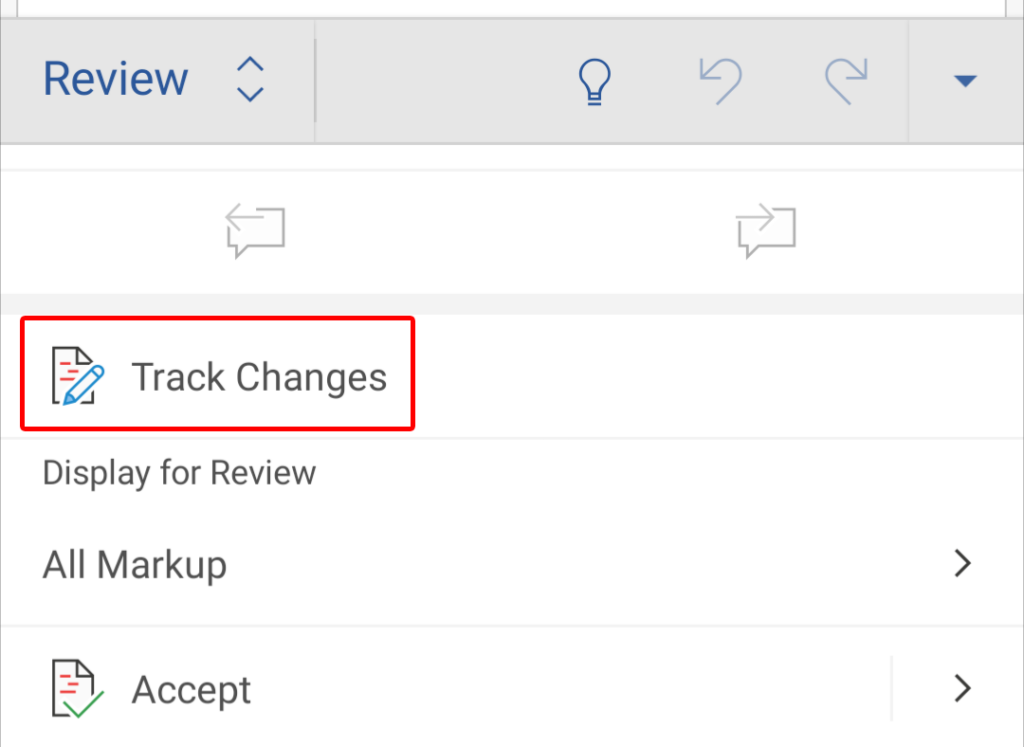 How To Track Changes in the Microsoft Word Android App image 4