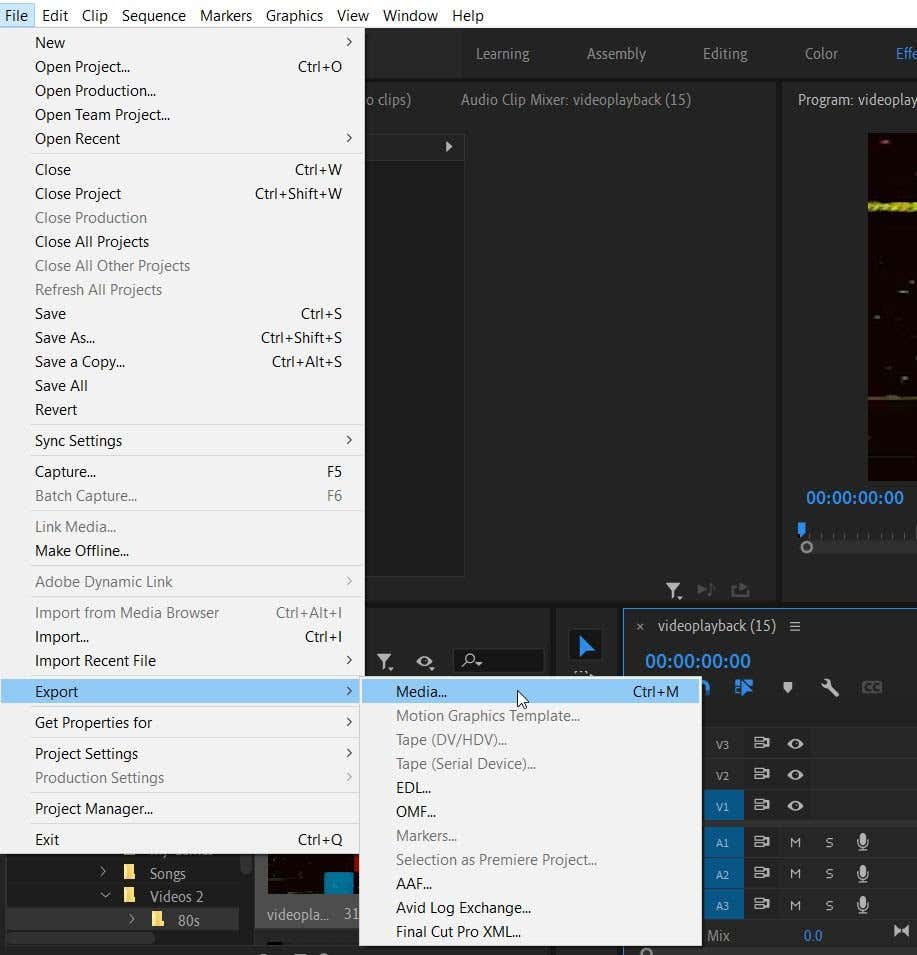 Ineenstorting poll Oorlogszuchtig How To Export Adobe Premiere Pro Projects to MP4