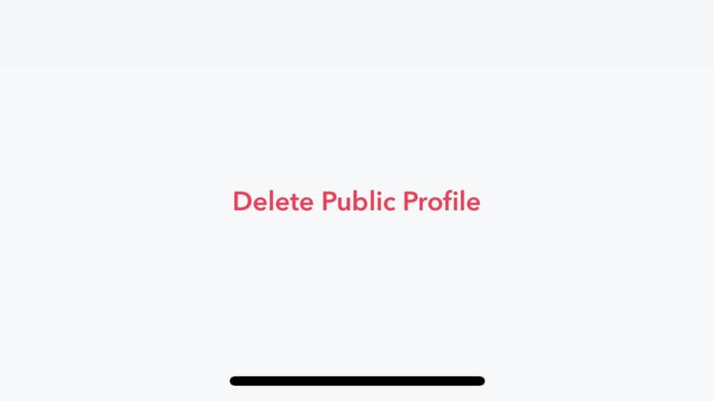 Deleting Your Public Profile image