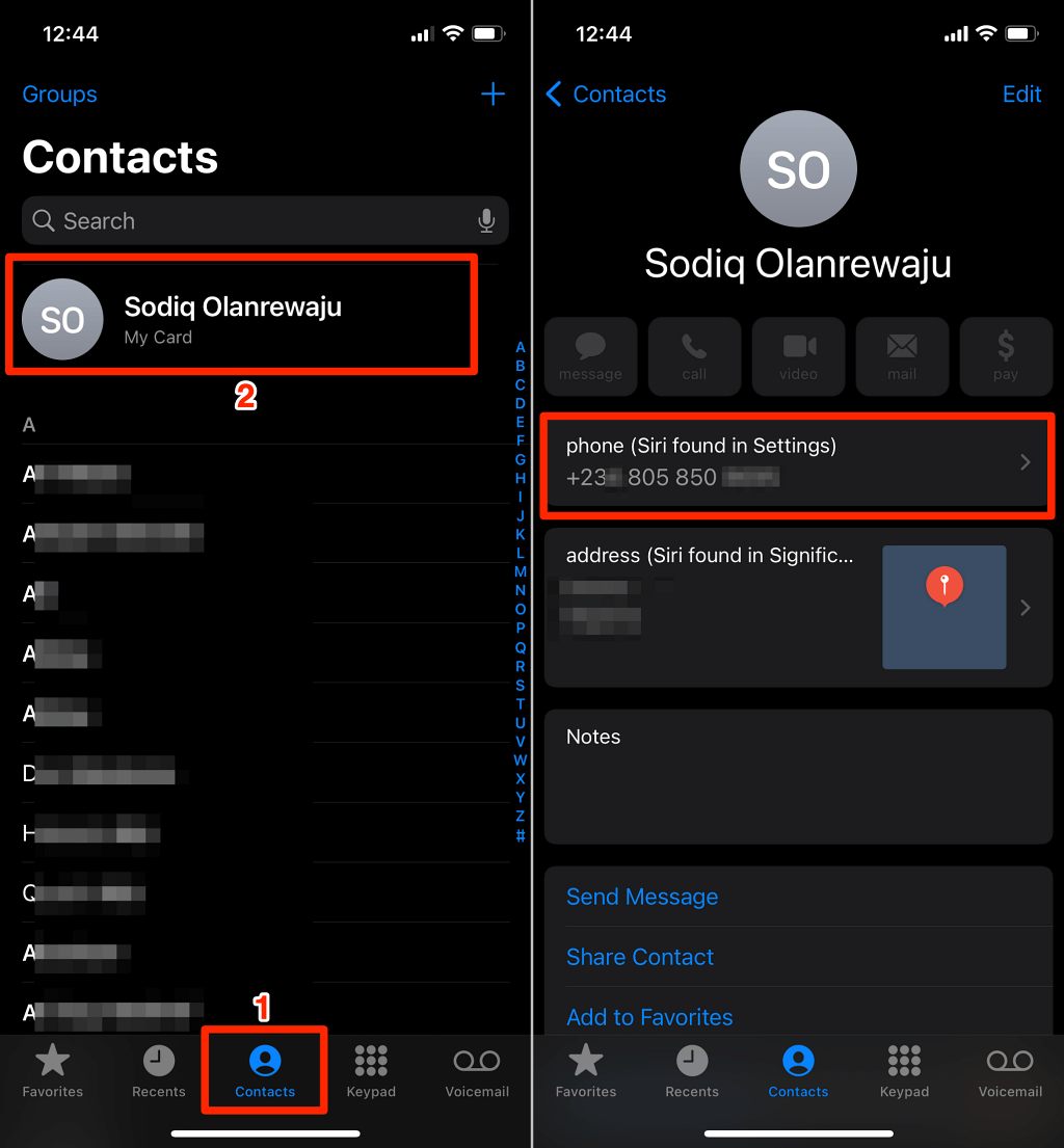 how to get my own number in iphone