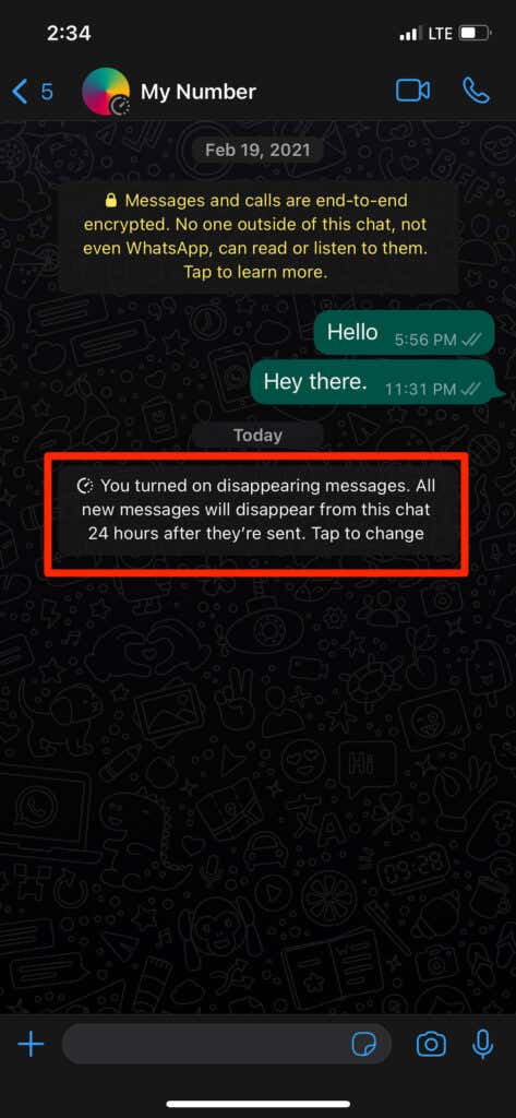 Make WhatsApp Messages Disappear on Apple Devices image 2