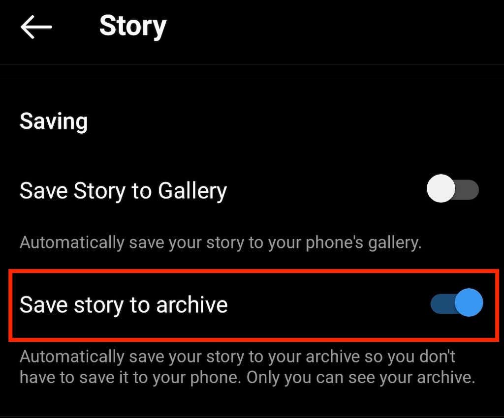 03 enable story saving