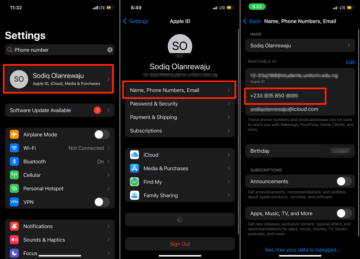 iPhone または Android で電話番号を確認する方法