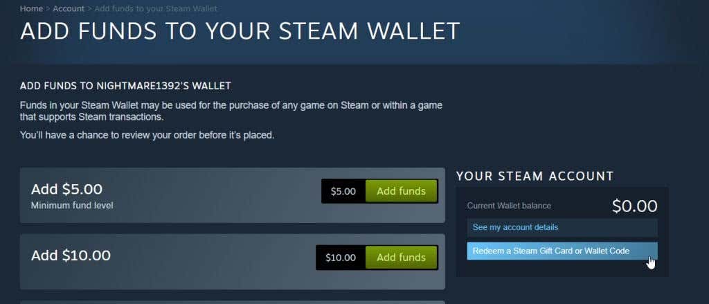 How to Redeem and Use a Steam Gift Card image 4