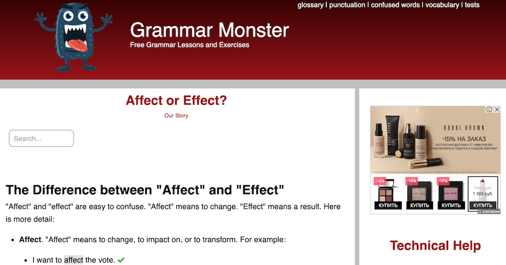Affected vs Effected  10 Sites That Teach You Correct English Grammar Usage - 4
