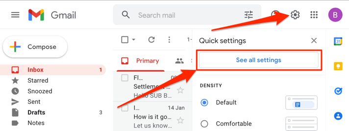 Enable IMAP in Gmail image