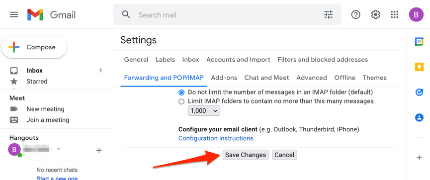 Enable IMAP in Gmail image 3