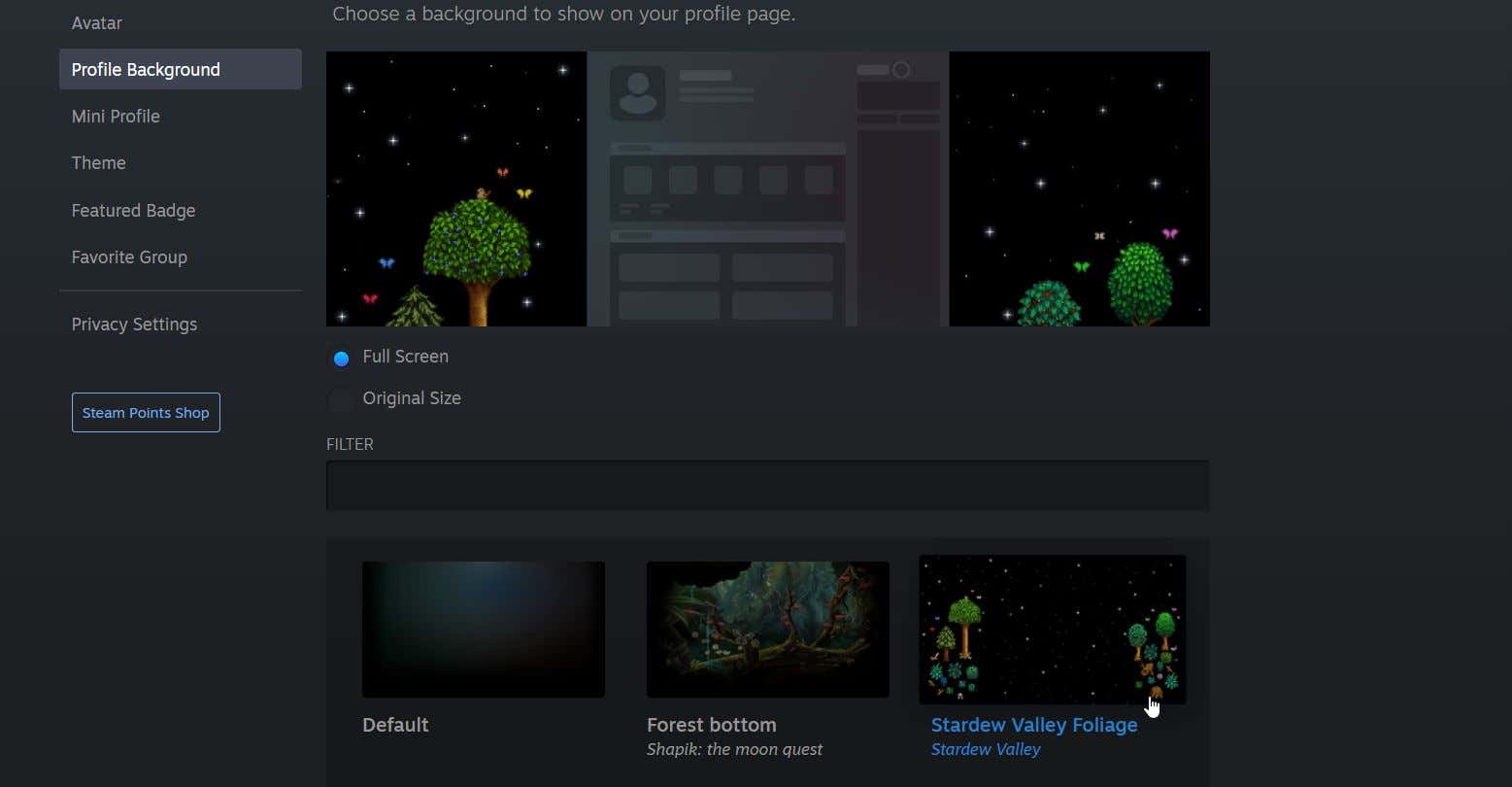 why doesnt the profile background fully cover my screen? : r/Steam