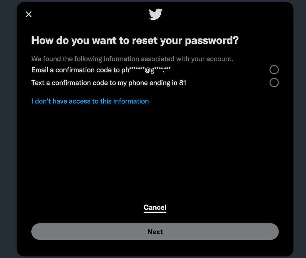 How to Reset Your Forgotten Twitter Password from the Web image 3