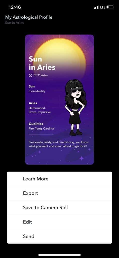 How to Use the Astrological Profile on Snapchat image 7