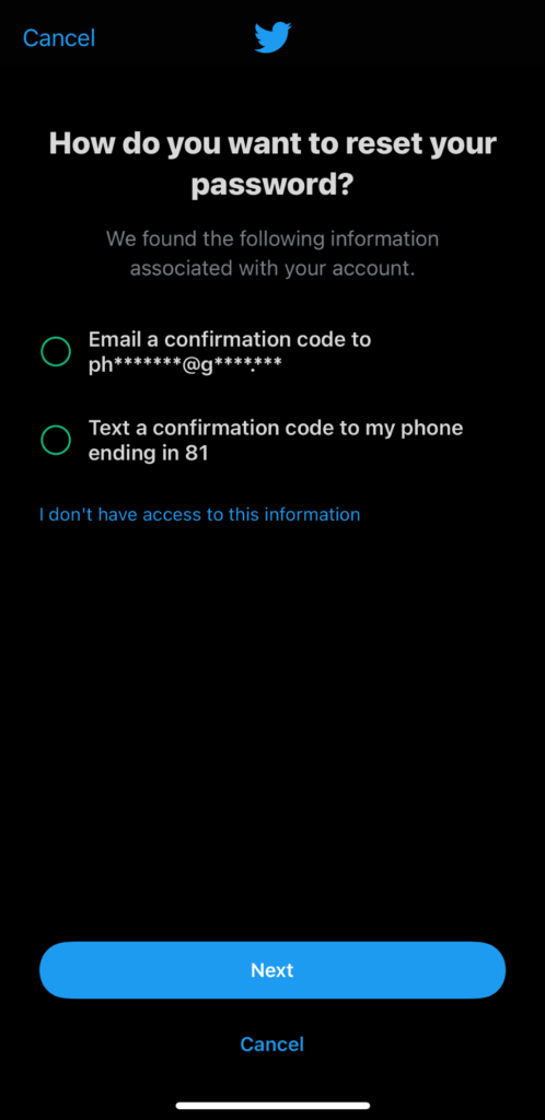 How to Reset Twitter Password Through The Twitter App image 3
