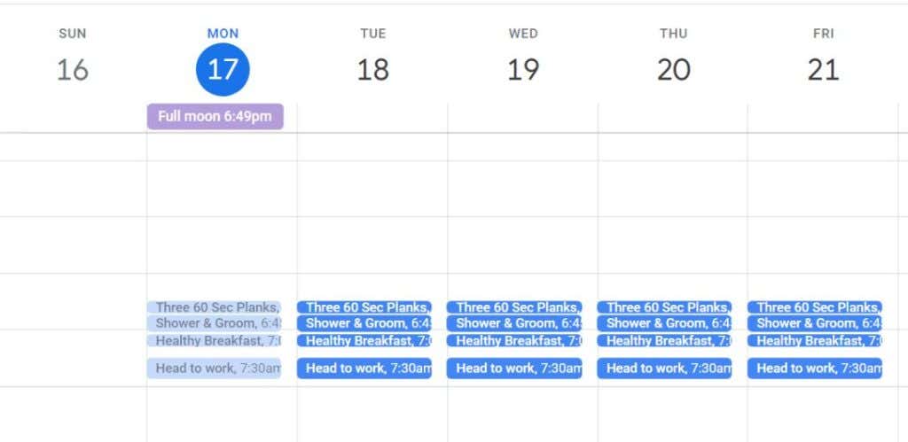Schedule Habits as Google Calendar Events image 4