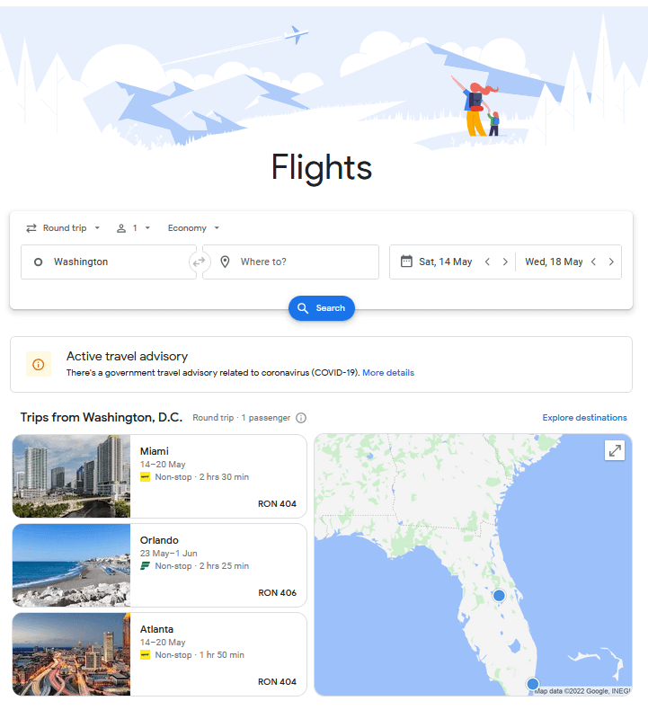 Google Flights image