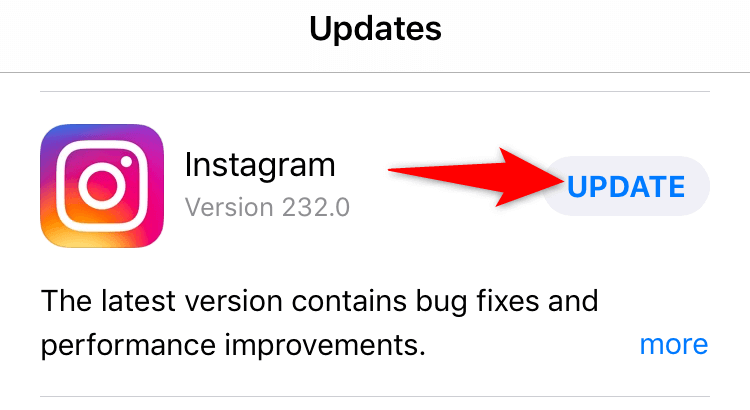 12 update instagram on iphone