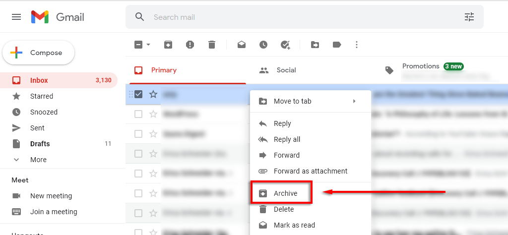How Archive in Gmail Works